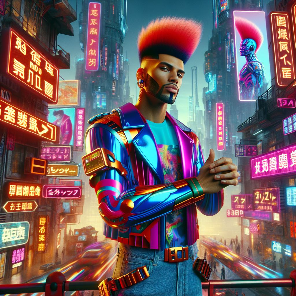 Cyberpunk fashion (fashion, cyberpunk, aiart)