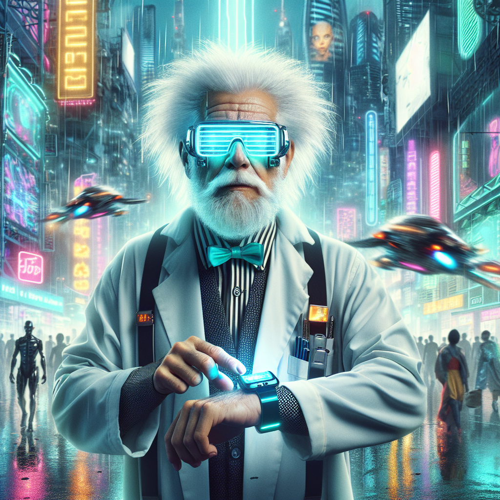 Scientist, cyberpunk (scientist, cyberpunk, aiart)